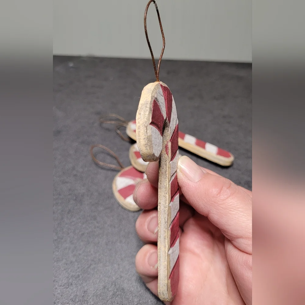 Hobby Lobby Rustic Candy Cane Ornaments Set of 4